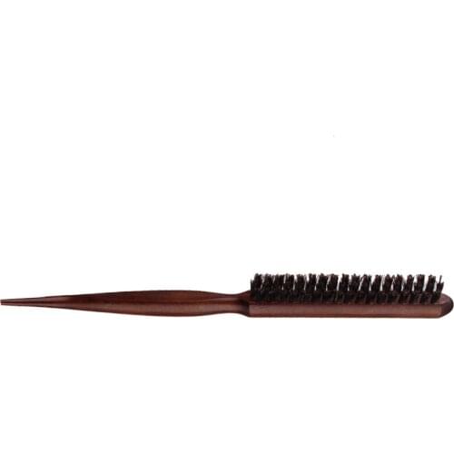Wood Handle Hairdressing Barber Hair Styling Teasing BOAR BRISTLE Brush Comb