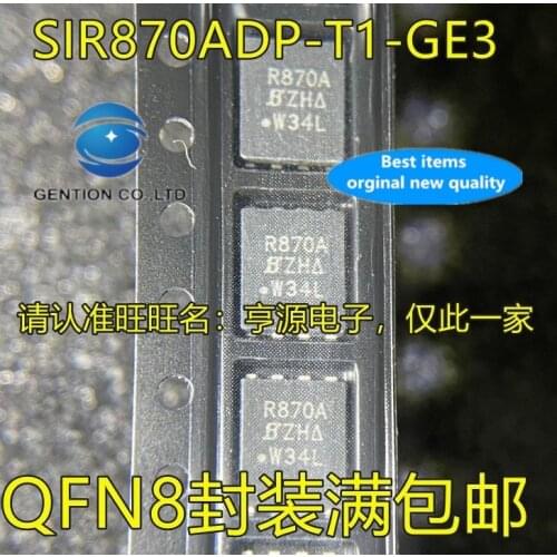 1PCS SIR870ADP-T1-GE3 Silkscreen R870A QFN8 N channel transistor new good quality in stock 100% new and original