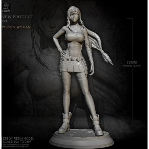 75mm Resin model kits figure toy self-assembled TD-2497