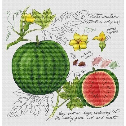 MM Mouse avatar Counted Cross Stitch Kit Cross stitch RS cotton with cross stitch Shadow fruit watermelon
