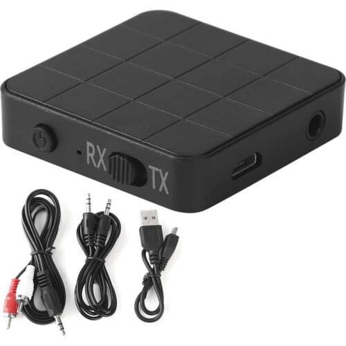 Bluetooth 5.0 2-in-1 Portable Audio Receiver Transmitter Music Stereo Adapters for Car TV PC Car Accessories