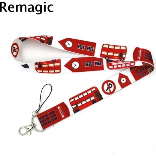 British life london bus Classical Style Lanyard For keys The 90s Phone Working Badge Holder Neck Straps With Phone Ropes Lanyard