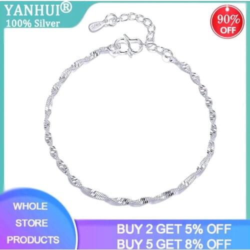 Boho Chain Bracelet For Friendship 925 Silver Charm Bracelet For Women Girl Student Faction Bangles Lucky Wish Gifts Jewelry