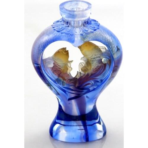85x50x135mm coloured glaze transparent vase household decoration gift