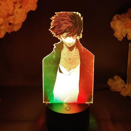 Dabi Villain Two Tone Anime Lamp Cool Manga Fans Birthday Gift Bedroom Decoration LED Sensor Color Changing My Hero Academia