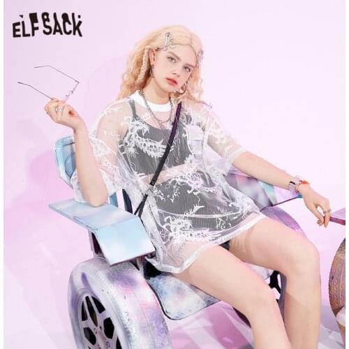 Прозрачные блузки ELF SACK China At AliExpress