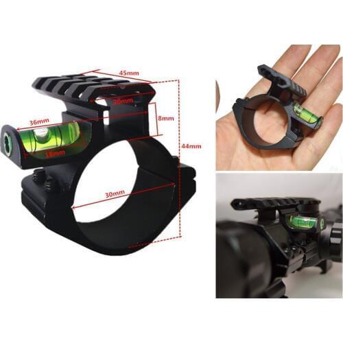 Scope Mounts Bubble Level Rifle Ring Tube 30mm Ring Adapter 20mm Weaver Picatinny Rail Mount Scope Mounts Base chasse with