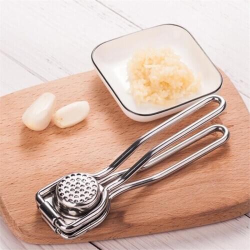 Stainless Steel Kitchen Squeeze Tool Alloy Crusher Garlic Presses Fruit &amp Vegetable Cooking Tools Accessories