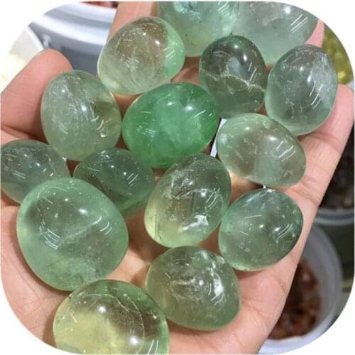 20-30mm лунный камень high quality crystals healing stones natural green fluorite tumbled stones for home decoration