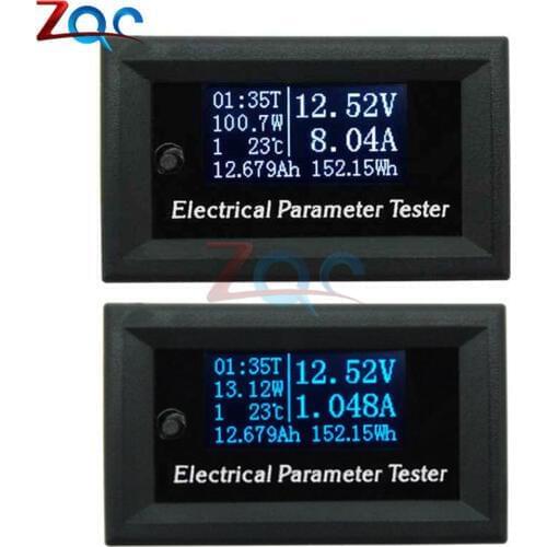 33V 10A 3A 7in1 OLED Multifunction Tester Voltage Current Time Temperature Capacity Power voltmeter Ammeter electrical meter