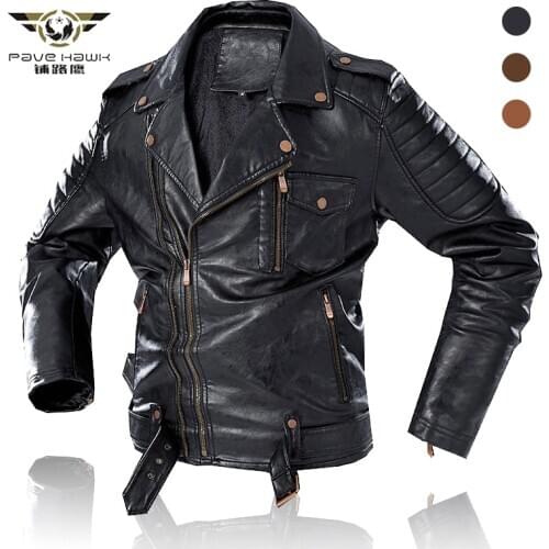 Mens Fashion Winter Fleece Leather Jacket Thick Warm Coat Motorcycle Leather Jacket Windbreaker Outwear Coats Plus Size 4XL