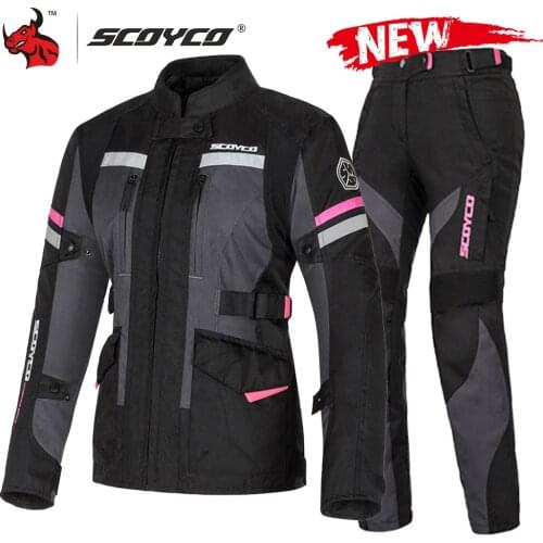 SCOYCO NEW Motorcycle Jacket Men Women Waterproof Windproof Moto Jacket Riding Racing Motorbike Jacket Protection For 4 Season