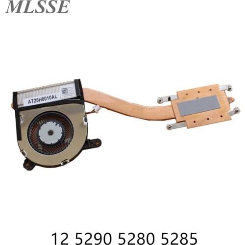 New Original For DELL Latitude 12 5290 5280 5285 2in1 CPU Laptop Cooling Heatsink NYN03 0NYN03 CN-0NYN03 100% Test Fast Ship