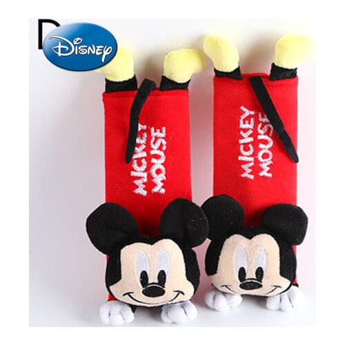 Disney Mickey Mouse Marvel Plush Shoulder Pad Adult Child Seat Anti-stroke Protection Pad Comfortable Interior