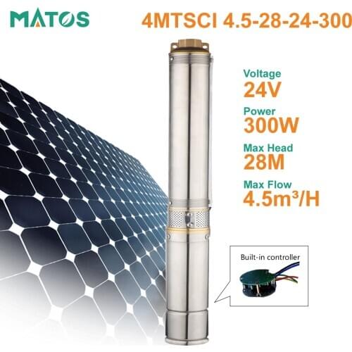 304 Stainless steel deep well solar submersible water pump Borehole water pumping machine