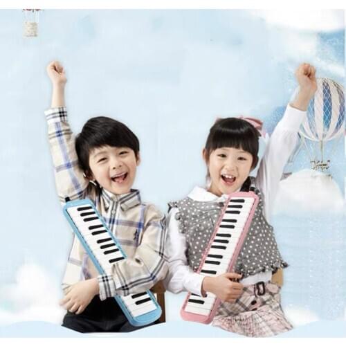 37 Keys Pianica Portable Melodicas with Wipe Cloth, Mouthpieces Tube and Carrying Bag for Kids Music Beginners Adults Gift