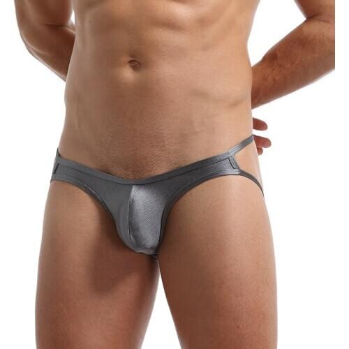 Sexy Swimwear Swimming Trunks Men Bikini G-string Swimsuits Briefs Thong Gay Underwear Open Panty Sheath with Bulge Pouch