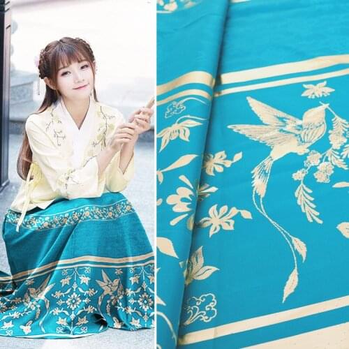 Horse skirt fabric for sewing dress jacquard brocade woven fabric sewing fabric for Chinese hanfu excellent quality fabrics