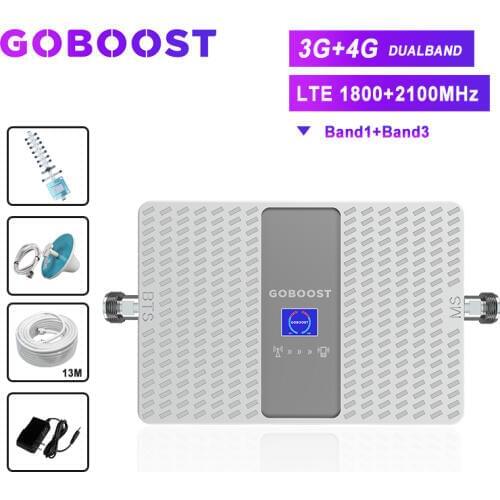 4G 3G Signal Amplifier Cellular Amplifier GSM 3G 4G Signal Repeater 1800 2100 3G Booster For Cell Phones Mobile Signal Antenna