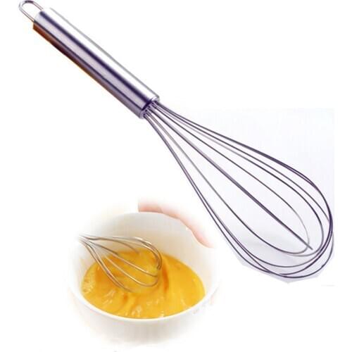 Tainless Steel Balloon Whisk Milk Eggbeater Egg BeaterHand Whisk Mixer Manual Kitchen Accessories Cooking Baking Tools