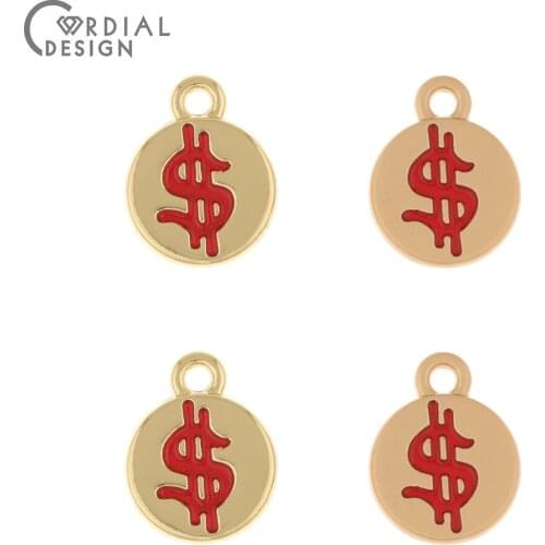 Cordial Design 100Pcs 11*13MM Hand Made/Jewelry Accessories/Bracelet Pendants/Round Shape/Jewelry Findings Components/DIY Charms