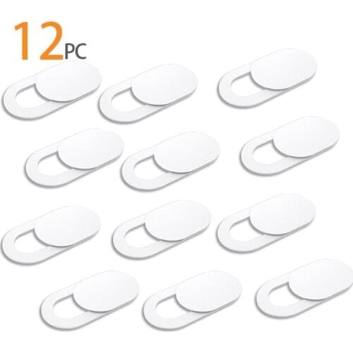 12Pcs Mobile Phone Privacy Sticker WebCam Cover Shutter Magnet Slider Plastic For iPhone Web Laptop PC For iPad Tablet Camera