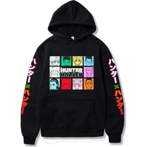2020 Anime hoodie Hunter X Hunter Killua Leorio Kurapika Gon Hisoka Pullover Hoodie Streetswear fashion hoodie men and women