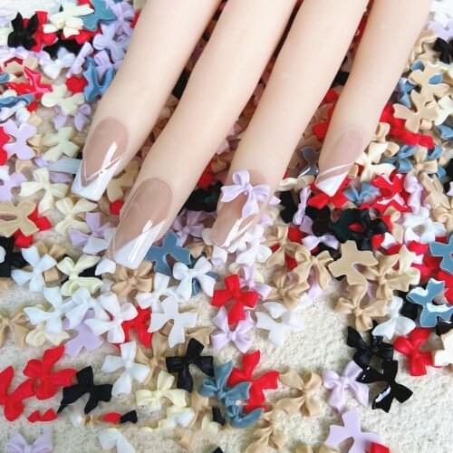 50pcs/bag MIX-Aurora Bear/Butterfly Rhiestones Nail Art,Bowed-Nail decorations Gems Resin Stones Manicure Rhinestones#7MODEL