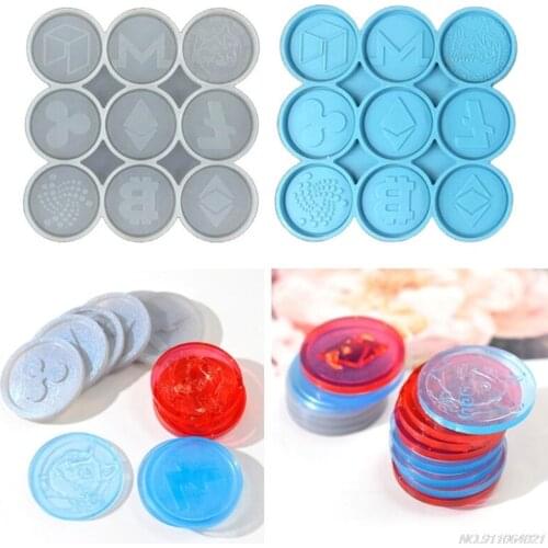 Free Shipping Commemorative Coins Epoxy Resin Mold Souvenir Art Coins Silicone Mould DIY Crafts Jewelry Casting Tool wholesales