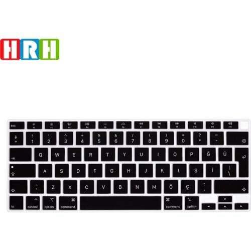 HRH EU Silicone Turkish Laptop Skin Keyboard Cover Waterproof For MacBook Air 13 touch bar ID A2179 M1 A2337 (2020 Release)