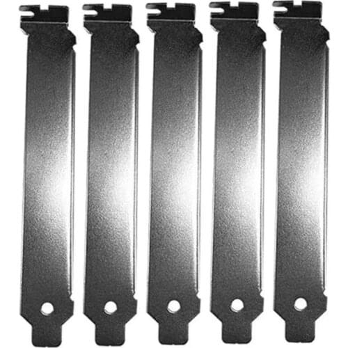 5PCS Black Hard Metal Steel PCI Slot Covers Bracket with Screws Full Profile Expansion Dust Filter Blanking Plate for PCI HCCY