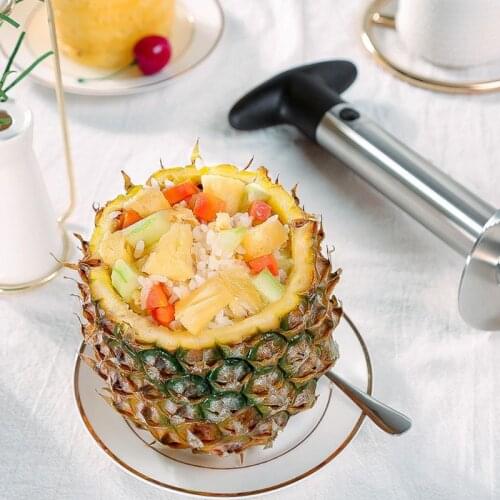 CPDD Easy Kitchen Tool Stainless Steel Pineapple Fruit Corer Slicer Cutter Peeler New