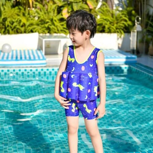 Childrens buoyancy cartoon swimsuit boy little dinosaur baby baby new beach swimsuit