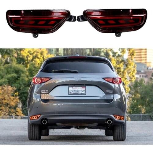 For Mazda CX-5 CX5 2018-2021 LED Reflector Rear Bumper Tail Light Brake Lamp