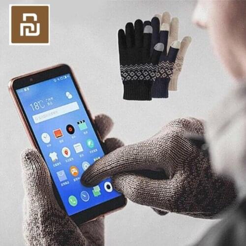 FO Finger Screen Touch Gloves Winter Warm Wool Gloves For iphone 6s Xiaomi Touch Screen Phone Tablet Cash Machine gift