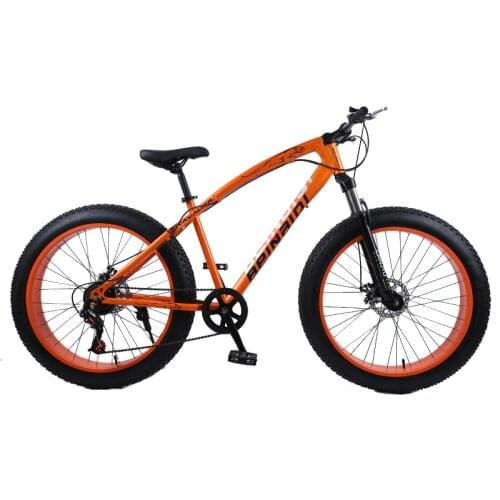 26inch Mountain Bike Big Tire 7-speed Mountain Bicycle Shock-absorbing Beach Bike 4.0 Extra Large Tire Variable speed Snow bike