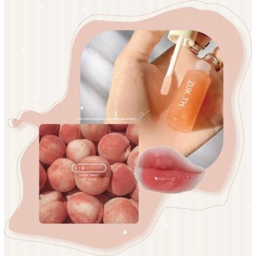 Crystal Jelly Liquid Lip Gloss Fruit Moisturizer Mini Shiny Lipstick Vitamin E Lip Oil Anti-Cracking Makeup Winter TSLM1