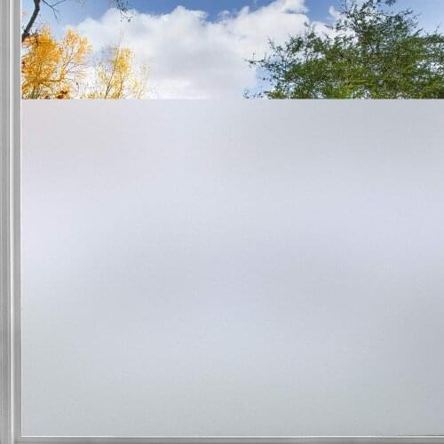 Matte White Frosted Window Film Self Adhesive Vinyl For Bathroom Static Cling Privacy Glass Door Sticker For Home Decor