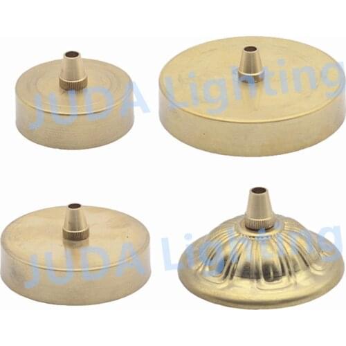 Copper ceiling rose with cable clip Brass ceiling canopy with wire grip for chandelier led Pottery and Porcelain pendant lights
