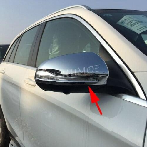 For Mercedes-Benz GLC C E S Class W205 W213 W222 H247 X247 X253 C253 C257 Chrome Side Rearview Mirror Cover Overlay