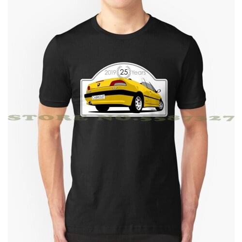 Peugeot 306 Cabriolet Yellow Graphic Custom Funny Hot Sale Tshirt Peugeot Pug 306 Cabriolet Cabrio Pininfarina Convertible