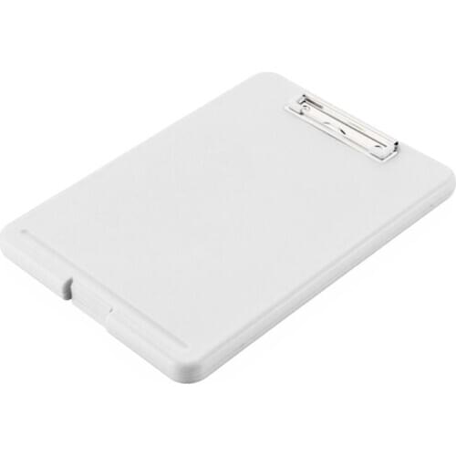 A4 Plastic Storage Clipboard File Box Case Document File Folder Clipboard Office 24BB