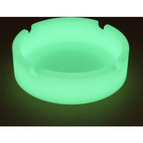 Portable Silicone Rubber Ashtray Soft Round Ecological Smoke Holder Batch Camouflage Luminous Fluorescent Ashtray