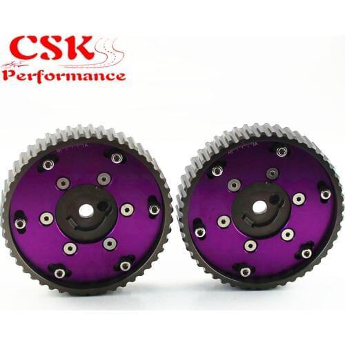 Adjustable CAM GEAR GEARS Pulley for BMW E21 E28 E30 E34 E36 318i ( 2pcs) Blue / Purple
