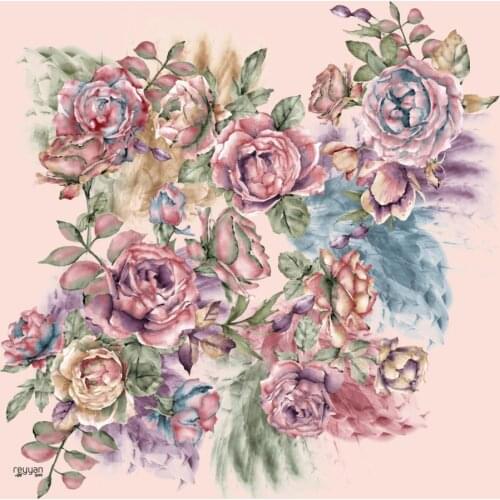 REYYAN SILK TEXTURED OYALIK WRITING-12-RENK-12