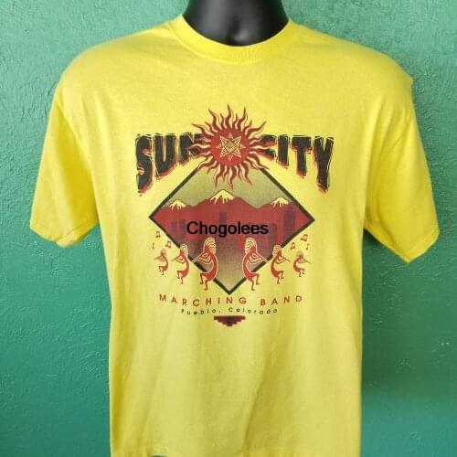 Vintage 90s Pueblo Marching Band Suncity Pueblo Indian DancingColorado T shirt Size Medium M