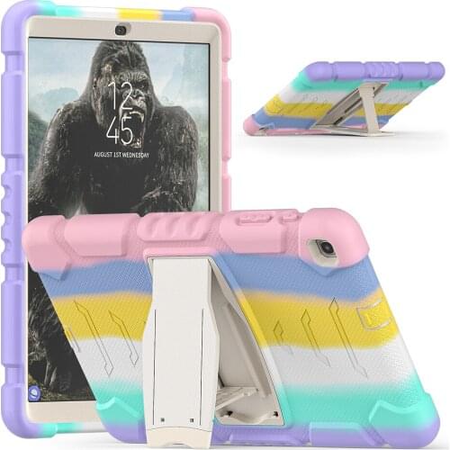 High Quality Silicone Case with Kickstand for Samsung Galaxy Tab A 10.1 Shockproof Cover SM-T510 T515 T510 Kids Cover+Pen