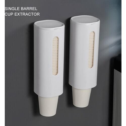 1PC Disposable Paper Cup Cup Taker Water Dispenser Cup Holder Home Office Space Saving Wall-Mounted Cups Storage Rack