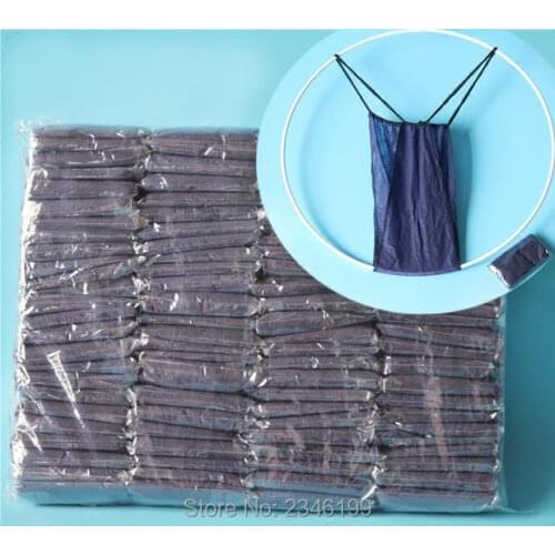 100pcs Black Deep Blue Sterilized Disposable Underwear T-Back G-String For Beauty Salon Sanitary Individual Package Free Size