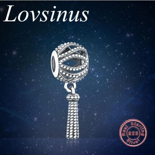 2020 New Style 925 Sterling Silver Tassel Charms Beads Fit Original European Charm Bracelet Necklace Bangle DIY Jewelry Making